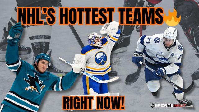 NHL's Hottest Teams Right Now: Sharks, Lightning, Avalanche, and Sabres on Fire!