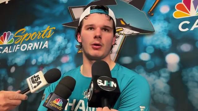 Dickinson Talks Turnover That Led to Game-Losing Goal | Sharks @ Flames Post-Game (11.13.25)