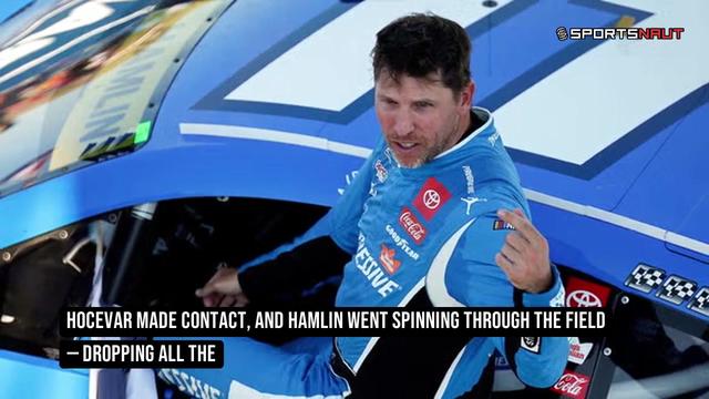 Denny Hamlin Clears Carson Hocevar of Blame in Sonoma Wreck That Wrecked His Day