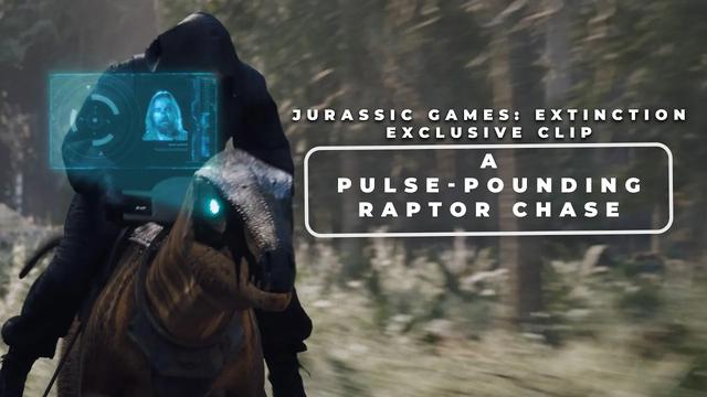 'Jurassic Games: Extinction' Exclusive Clip | A Pulse-Pounding Raptor Chase