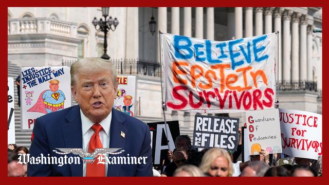 Trump dunks on Epstein file demands during victim press conference
