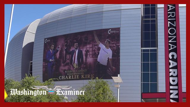 Setup begins for Charlie Kirk memorial event in Arizona