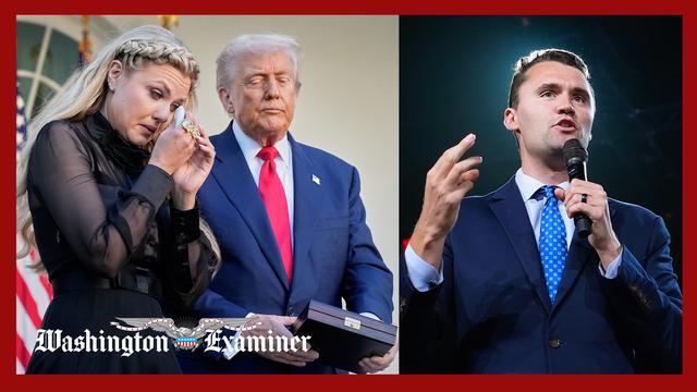 Trump gives Charlie Kirk ‘best birthday gift,' Erika Kirk says