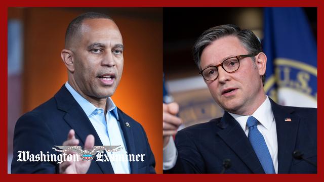 Mike Johnson points to Democrats after pardoned Jan. 6 rioter threatens Jeffries