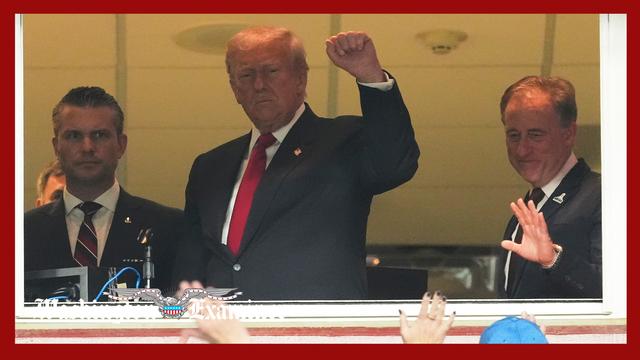 Trump does play-by-play in the broadcast booth of Commanders game