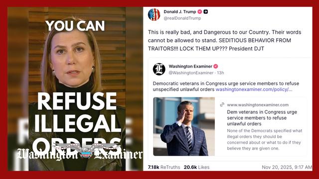 Trump blasts 'traitor' Democratic veterans for 'seditious behavior'