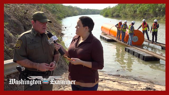FIRST LOOK at wall of buoys installed in river at Texas border