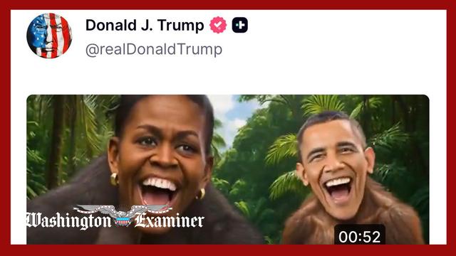 Trump takes down video depicting Obamas as monkeys after swift criticism