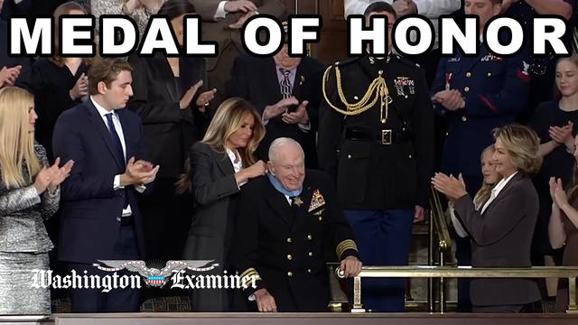Melania Trump presents Korean War veteran with Congressional Medal of Honor