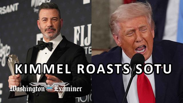 Jimmy Kimmel carps over Trump’s record-breaking State of the Union