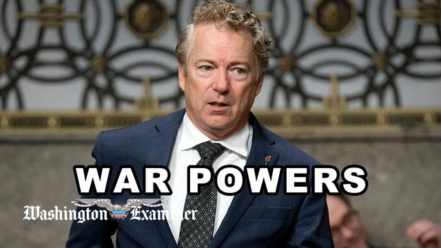 Rand Paul excoriates Congress for failure to pass War Powers Resolution