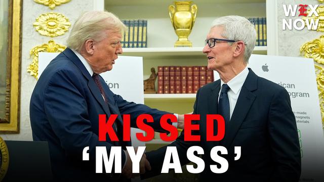 Donald Trump says Tim Cook kissed ‘my ass’ in post praising former Apple CEO