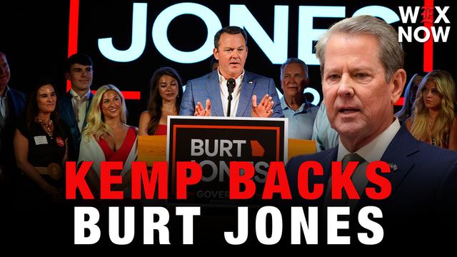 Kemp backs Burt Jones in tight Georgia gubernatorial race