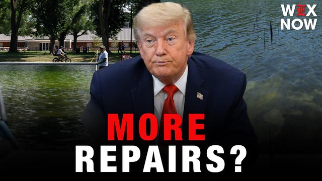 Trump says 300-foot gash in Reflecting Pool is being ‘taken care of’