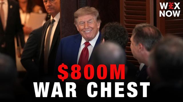 Trump touts $800M war chest in first election without leading the ticket