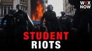 Bystanders set on fire and hands blown off as France struggles to suppress violent student riots