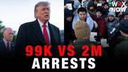 99,000 arrested at Mexican border in Trump’s first year versus 2 million in Biden’s first year