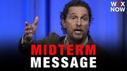 McConaughey urges independents to flex political muscle and vote in midterm elections