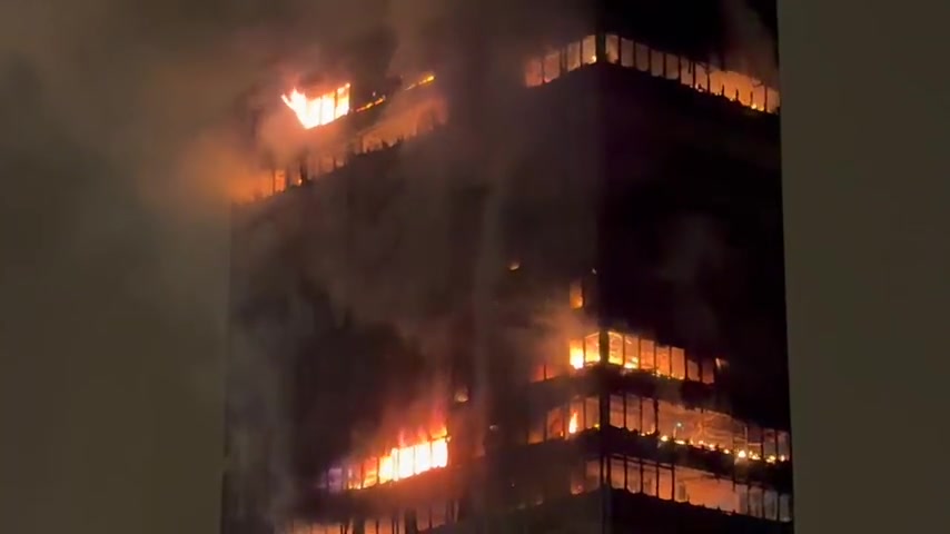 Gori neboder Vjesnika u Zagrebu, šteta totalna (VIDEO)