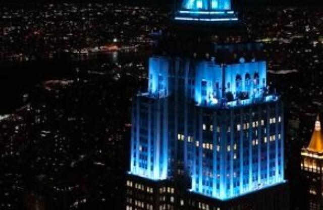 Empire State Building turns blue for Taylor Swift and Travis Kelce