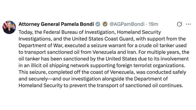 Tako so Američani napadli venezuelski tanker