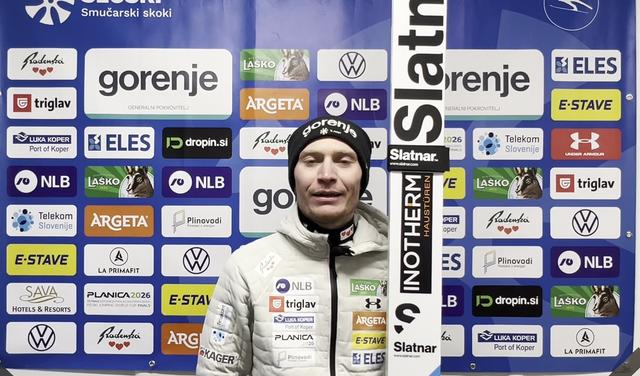 Domen Prevc zadovoljen: Naredil sem dva dobra skoka, Ren pa dva odlična