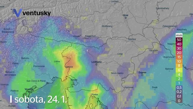 Arso napoveduje: snežilo bo do nižin #animacija
