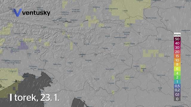 Vremenoslovci napovedujejo: v sredo bo snežilo #animacija
