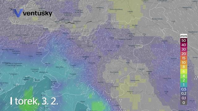 Arso napoveduje: v tem delu države bo snežilo #animacija