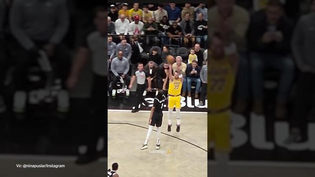 Nina Pušlar v New Yorku ujela Dončićevo zmagovito predstavo