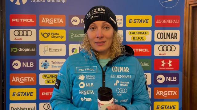 Ilka Štuhec na smuku zaostala za najboljšimi, Švicarka do svoje šeste zmage