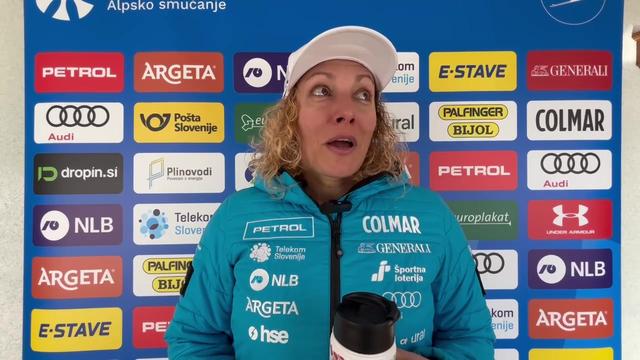 Drama stotink na vrhu, Ilka Štuhec vodila vse do številke sedem