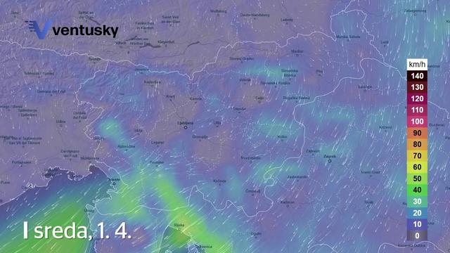 Arso znova z oranžnim opozorilom: pričakovati je močne sunke vetra #animacija