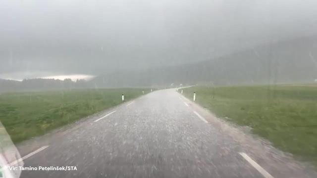 Tako je v okolici Ljubljane klestila toča