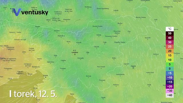 Burno vremensko dogajanje na slovenski obali: padala je toča #animacija