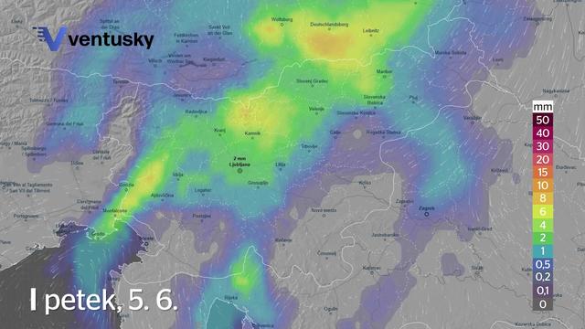 Po deževnih dneh končno več sonca, jutri znova sprememba vremena