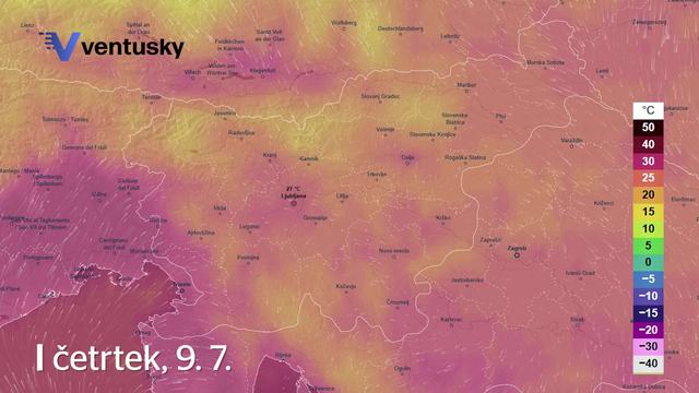 V nekaterih krajih ponoči zabeležili nenavadno visoke temperature #animacija