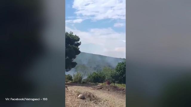 Hrvaški otok močno v plamenih: divja velik požar