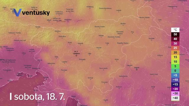 Burno vremensko dogajanje, izdano oranžno opozorilo: popoldne bo klestila debela toča #animacija