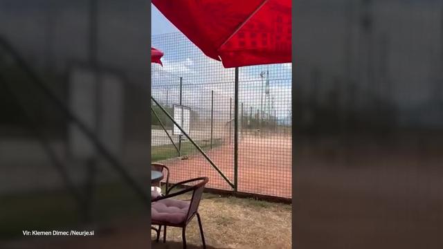 Očividec v okolici Krškega posnel nenavaden vremenski pojav
