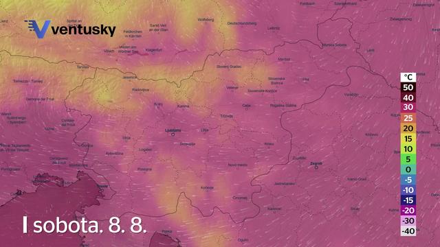Arso: Močna nevihta v Sežani in Pivki. Samo še stopnjevalo se bo. #animacija