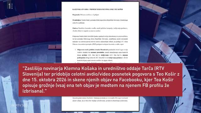 Manica Janežič Ambrožič: Zakaj pošiljate policiste nad novinarje Tarče?