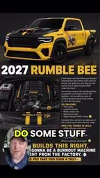 Cool or crap? The Ram Rumble Bee is a TRX like street truck.