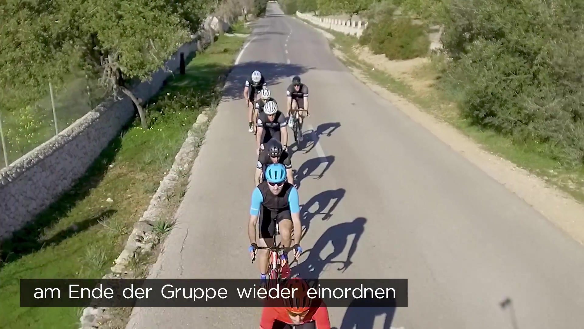 Rennradfahren in der Gruppe