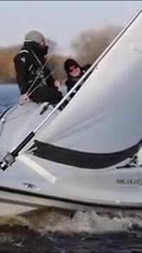 Wanderjolle Milan 22 im Wintertest  #sailing