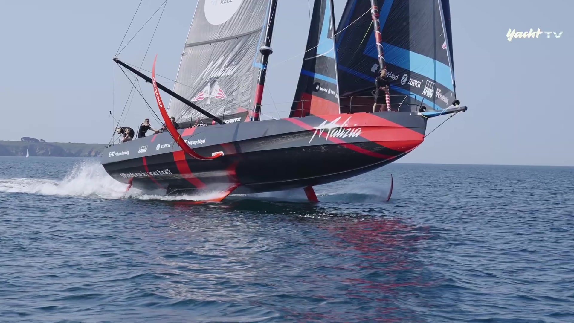 Boris Herrmanns Neue fliegt! Malizia 4 unter Segeln