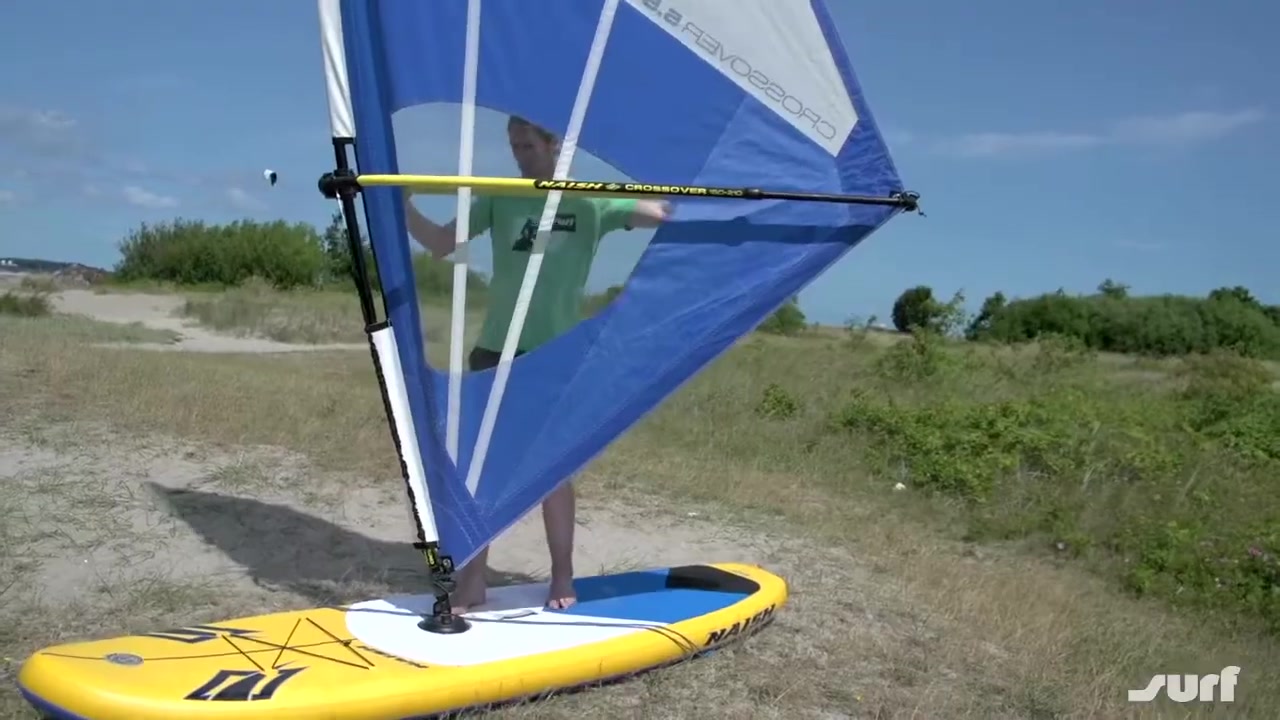 Segelsteuerung beim Windsurfen