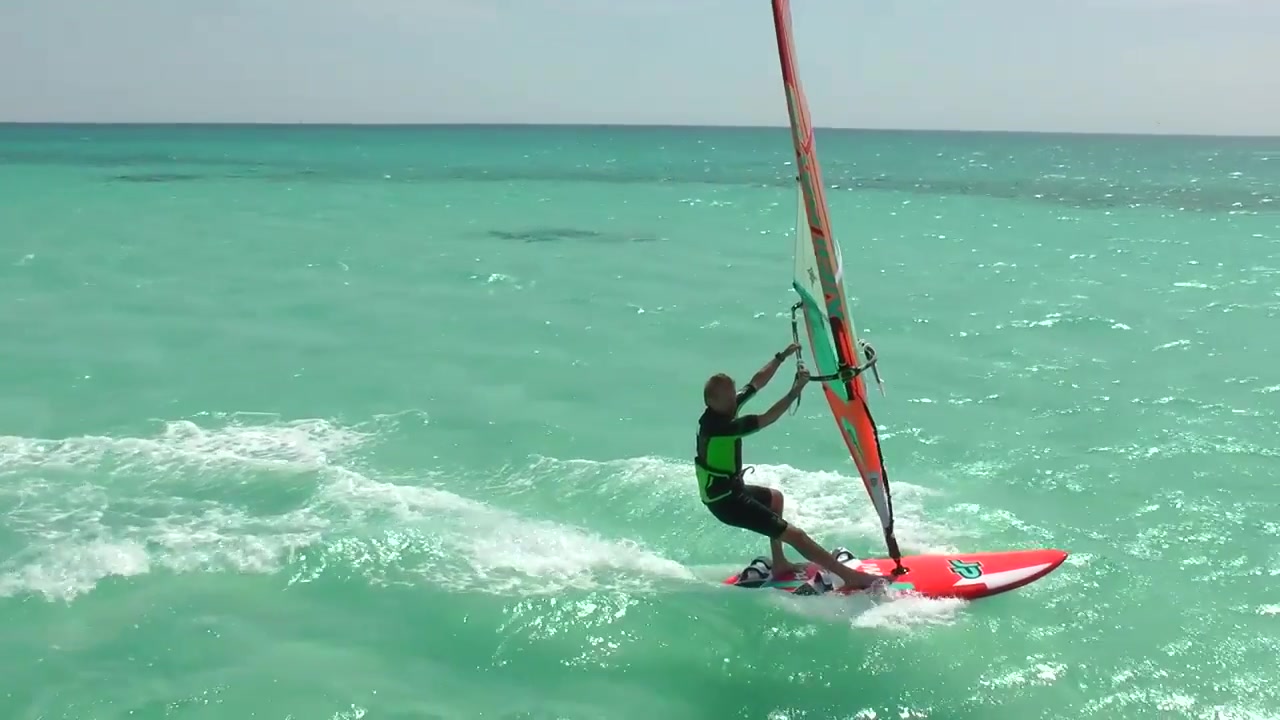 Windsurf-Manöver: Powerhalse Handwash